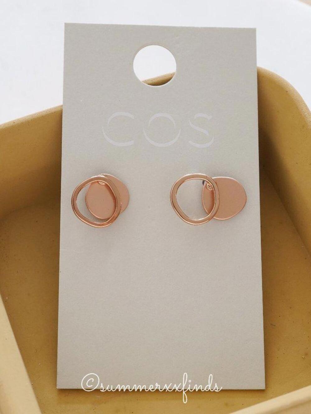COS Irregular Metal Stud Earrings